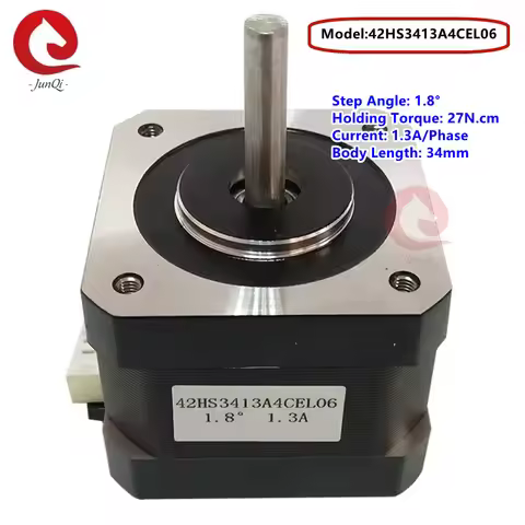 NEMA17 (42mm) 2phase stepper Motor42HS3413A4CEL06 , 34mm, 27N.cm 42BYG Stepping Motor with Plug-in 3