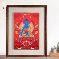 ZANGCUN | Hand-painted Thangka with Gold Decoration for Foyer Wall Art