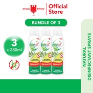 3x - Eagle Brand Naturoil Eucalyptus Disinfectant Spray 280ml