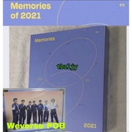 INSTOCK SEALED BTS MEMORIES OF 2021 DVD + PHOTOCARD + WEVERSE POB GIFT GROUP PHOTO FRAME