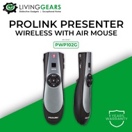 Prolink PWP102G Wireless Presenter Red Laser Pointer with Air Mouse Free 2x AAA batteries Protective