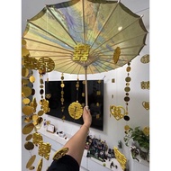 Chinese Happy Word Wedding Umbrella Oil Umbrella Red Umbrella Wedding Dress Morning Running Shooting