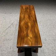 長條凳實木長板凳大板桌奧坎巴花胡桃木椅子原木新中式換鞋凳簡易