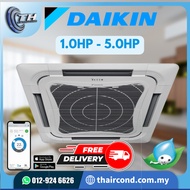 DAIKIN Non-Inverter Ceiling Cassette R32 | Wifi Control 1.0hp - 5.0hp [FCC]
