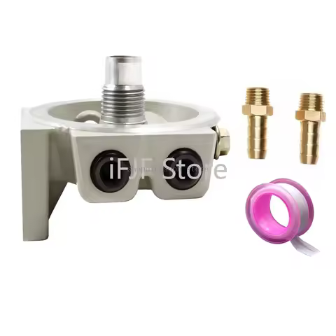 R12T Fuel Filter Base NPT ZG1/4-19 with 2 Fittings & 2 Plugs for 120AT S3240; For W712/75 OP 570 Oil