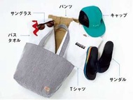 Dickies 直紋布袋 tote bag with zip