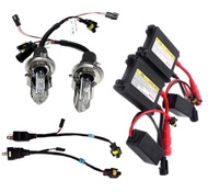 EZ online ชุดไฟหน้ารถยนต์ H4 HID โคมไฟแกว่ง XENON HID ครบชุด ขั้วH4 H-L ค่าสี  6000K 1คู่ 35W รถยนต์