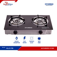 Hyundai Double Ceramic Burner Tempered Glass Gas Stove HG-J217SB