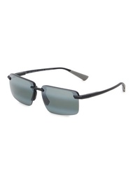 MAUI JIM LAULIMA INJECTED RECTANGULAR SUNGLASSES