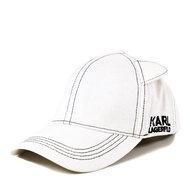 【KARL LAGERFELD】 貓咪耳朵棒球帽-白色