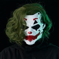 Cyberpunk Joker Masks With Clown Braids Cosplay Clown Costume Party Props Halloween Anime Role-Playi