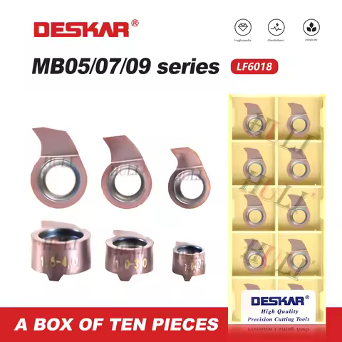 DESKAR 100% Original ﻿MB Series Comma Slotting Blade MB05-150-2.8-D09 MB07 09 D11 D16 LF6018 Lathe T