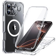 全面耐衝撃 Magsafe対応 ESR iPhone 16 Pro Max ケース MagSafe 360 全面保護 耐衝撃 いPhone16ProMax ケース 軍用規格保護 個別レンズ保護フィルム