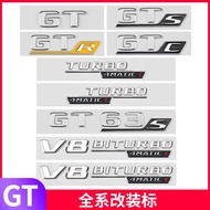 Suitable for Mercedes-Benz Car Logo Word Mark GT43 GT50 GT53 GT63SGTRGTCGTS Modified AMG Car Logo St