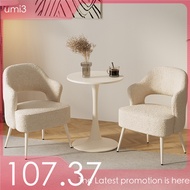 White Cream Sofa Chair Leisure Table And Chair Balcony Chair Single Person Balcony Table