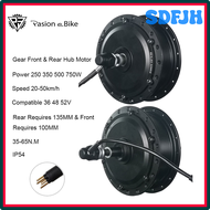 SDFJH มอเตอร์จักรยานไฟฟ้าไร้แปรงถ่านความเร็วสูง250W 350W 48V 500W 750W มอเตอร์ดุมเกียร์จักรยานไฟฟ้าไร้แปรงถ่านมอเตอร์หน้าล้อหลังขับ PASION KRYKG