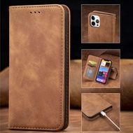 Premium Magnetic Leather Case for iPhone 17 Pro Max 16 15 14 13 12 11 XS XR 6P 7P 8P Business Skin F
