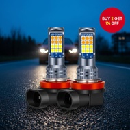 【2 Items】24Led Dual Color Car LED Fog Lamps H3 LED Bulbs H4 H7 H11 H8 Super Bright Auto Fog Lights 9