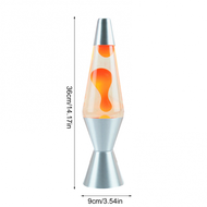 【Bestseller】 Lava Lamp Silver Base Lamp Home Innovative Lamp Practical Durable Night