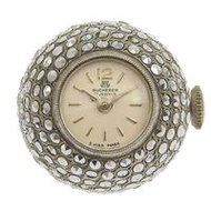 二手BUCHERER吊墜手錶，不銹鋼，瑞士製造，銀色，手動上鍊，銀色錶盤，女士腕錶。