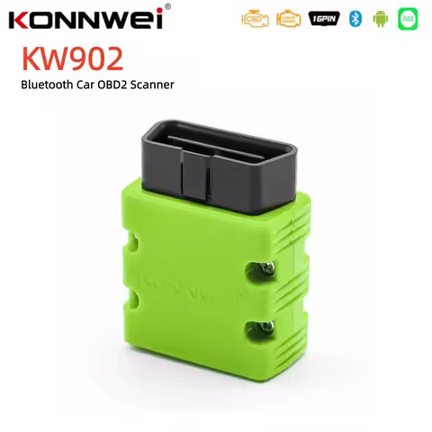 KONNWEI KW902 ELM327 V1.5 Auto Scanner Bluetooth 5.0 for Android iOS PIC18F25K80 OBD2 Car Diagnostic