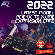 [ READY STOCK ]  PCIe 4x to NGFF Expansion Card M.2 NVMe SSD NGFF to PCIE X4 M-Key SSD Adapter
