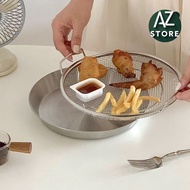Tray Set with 304 Stainless Steel Oil Filter for use in ovens and oil-free fryers Size 20cm AZ STORE