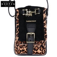 Dr. Martens 豹紋小牛皮/麂皮記者包 [二手]