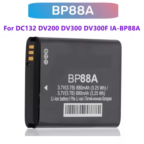 1-2Pcs New BP88A Replacement Battery For Samsung BP88A +DC132 DV200 DV300 DV300F IA-BP88A Camera Bat