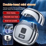 Electric shaver automatic dualhead mini rechargeable model shaver washable electric shaver