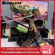 Langdian ผลิตภัณฑ์อย่างเป็นทางการ โมเดลวันพีช One Piece Ace โมเดลของเล่น PVC Action Figure Collectibles Toys 40cm POP Model เหมือนจริง (สามารถเปลี่ยนอิโมติคอนได้)