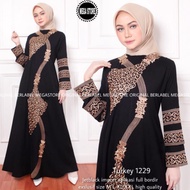 Jubah HITAM Muza ABAYA Hitam SYAR'I MIDI DRESS MUSLIM ABAYA TURKI