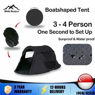 Outdoor Tent Camping Tent 3-4 Person One second to Open Family Tent Waterproof & Sunproof Auto Tent 