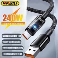NNBILI 240W QC 3.0 Super Fast Charging USB To Type-C Data Cable, Compatible With Samsung, And Other 