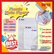 [Super Stationery] Beg Kurier Beg pos Plastic Plain Flyers Parcel bags with No Pocket Courier bags S