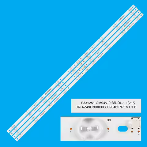 LED Strip For CRH-Z49E300030300904657REV1.1 JL.D49091330-002ES-M-1 LB-C490F16-E11-L-G01-JF1 49E6000C