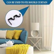 (24 hours delivery) Double curtain rod bracket adjustable double rod bracket suitable for office living room bedroom