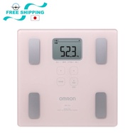 Omron Weight Scale Body Composition Meter Body Scan (With Japanese similar to Chinese Text) - Light Pink - JAPAN Export Set