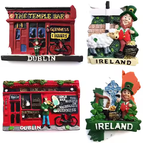 Ireland Fridge Magnets Dublin Travelling Souvenirs Fridge Stickers Home Decor Wedding Gifts Message 