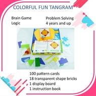 JOY SMART TOYS COLORFUL FUN TANGRAM BRAIN GAME LOGIC COLOR CODE EDUCATIONAL TOYS FOR 5 YEAR OLD CHIL