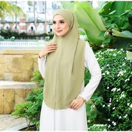 tudung khimar umrah labuh bidang 52 || material cey ironless