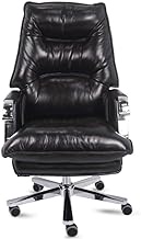 Computer Chair Office Chair, Swivel Leather Desk Chair Ergonomic Padded Recliner Height Adjustable Executive Chair Boss Chair interesting