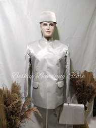 Baju besan/beskap Bapak besan/beskap bapak hajat/beskap pagar bagus kancing dalam 1 set