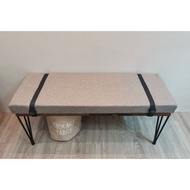 Nordic Create Design Hair Pin Leg Cushion Bench , Sofa Side Bench , Bed Frame Side Bench.