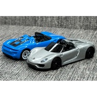 [ SET ] Hotwheels Porsche 918 Spyder Silver and Blue Loose