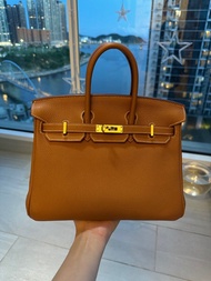 Hermes Birkin 25 gold color