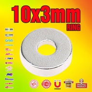 SUPER STRONG NEODYMIUM MAGNET Ring 10x3mm - 10 x 3 mm Hole 5mm N52