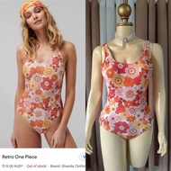 (XS) Ghanda Retro One Piece Swimsuit