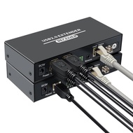 20Km USB 2.0 Fiber Extender Over FC Fiber Optic Cable 4 Port USB Extension Transmit via RJ45 up to 1