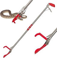COYXiCE 60" Professional Snake Tongs Heavy Duty Reptile Rattle Snake Catcher Wide Jaw Handling Tool